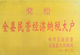 全縣民營經濟納稅大戶